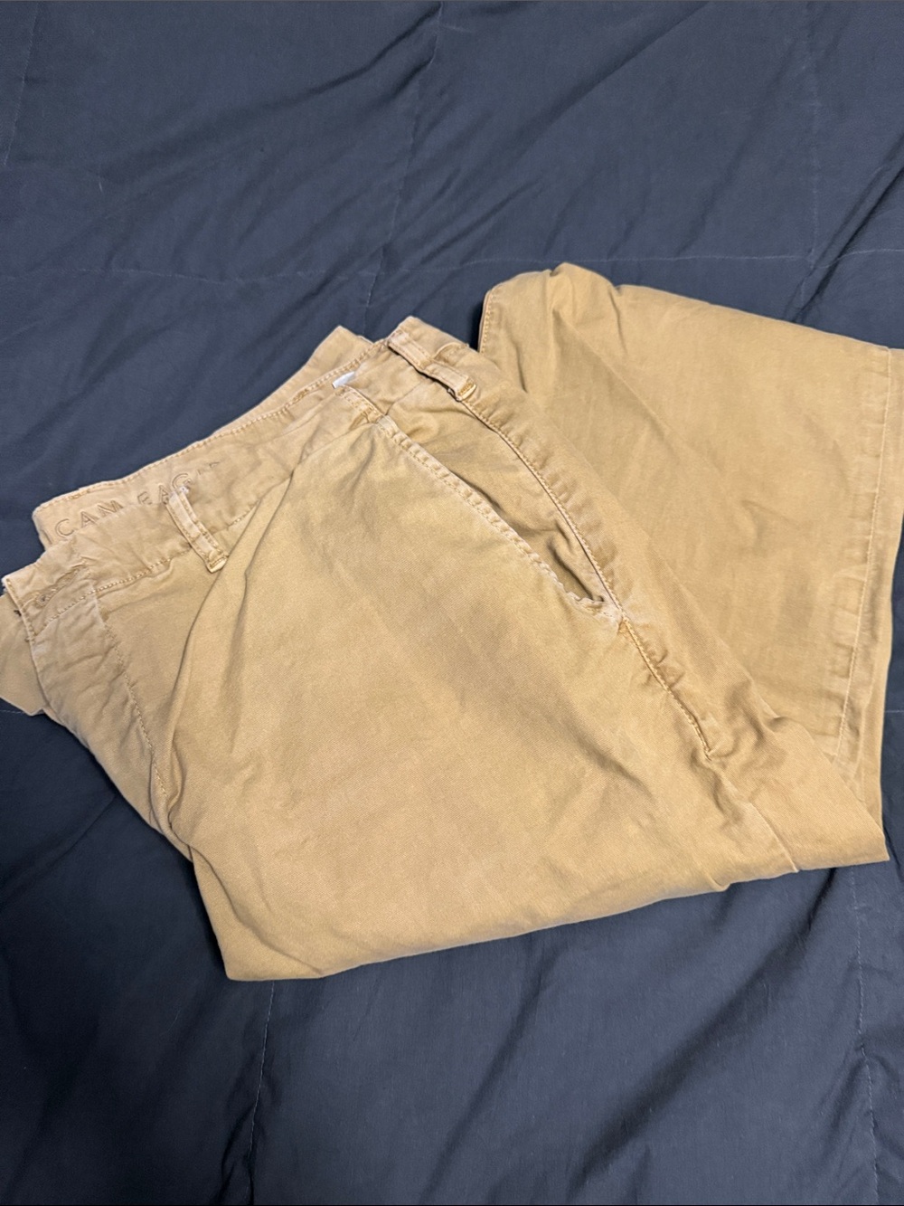 American Eagle Outfitters Men's Khaki Chino Pants - Tan size 38 x 34